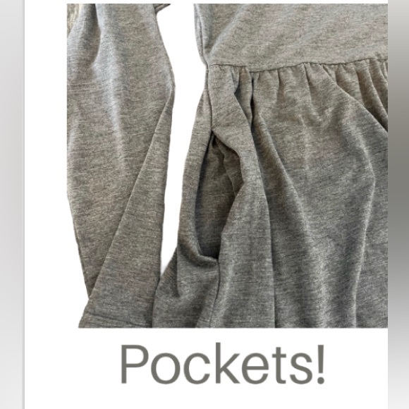 XL LongYuan Swingy T-shirt Dress With Long Sleeves, NWT - Picture 8 of 8